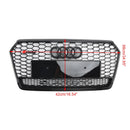 2016–2018 Audi A7 C7 S7 RS7 Stil Waben Front stoßstangen Grill Grille schwarz