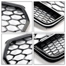 2016–2018 Audi A7 C7 S7 RS7 Stil Waben Front stoßstangen Grill Grille schwarz