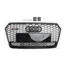 2016–2018 Audi A7 C7 S7 RS7 Stil Waben Front stoßstangen Grill Grille schwarz