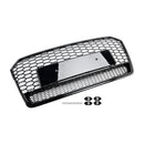 2016-2018 Audi A7 C7 S7 RS7 Style Honeycomb Front Bumper Grill Grille Svart