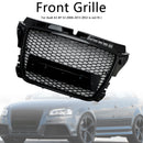 RS3 Style Frontgrill für Audi A3 8P 2008 2009 2010 2011 2012 2013 - Wabengitter schwarz glänzend