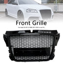 RS3 Style Frontgrill für Audi A3 8P 2008 2009 2010 2011 2012 2013 - Wabengitter schwarz glänzend