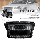 Svart glans radiatorgitter Honeycomb Grill for Audi A3 8P 2008-2013 Facelift RS3
