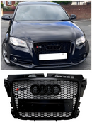 Svart glans radiatorgitter Honeycomb Grill for Audi A3 8P 2008-2013 Facelift RS3
