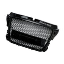 RS3 Style Frontgrill für Audi A3 8P 2008 2009 2010 2011 2012 2013 - Wabengitter schwarz glänzend