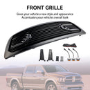 2009-2012 Dodge Ram 1500 Matt Schwarz Frontstoßstangengrill mit LED-Beleuchtung Direkteinstellung