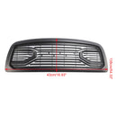 2009-2012 Dodge Ram 1500 Matt Schwarz Frontstoßstangengrill mit LED-Beleuchtung Direkteinstellung