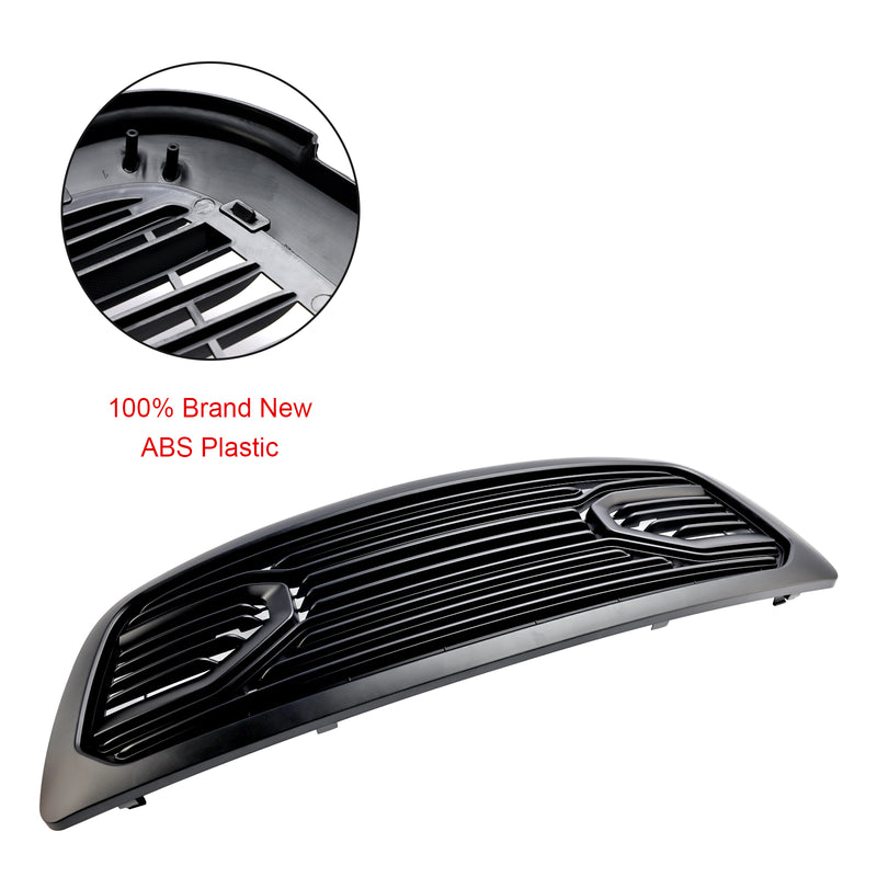2009-2012 Dodge Ram 1500 Matt Schwarz Frontstoßstangengrill mit LED-Beleuchtung Direkteinstellung