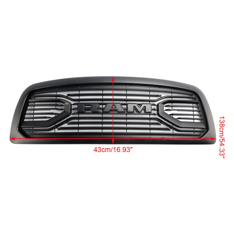2009-2012 Dodge Ram 1500 Matt Schwarz Frontstoßstangengrill mit LED-Beleuchtung Direkteinstellung