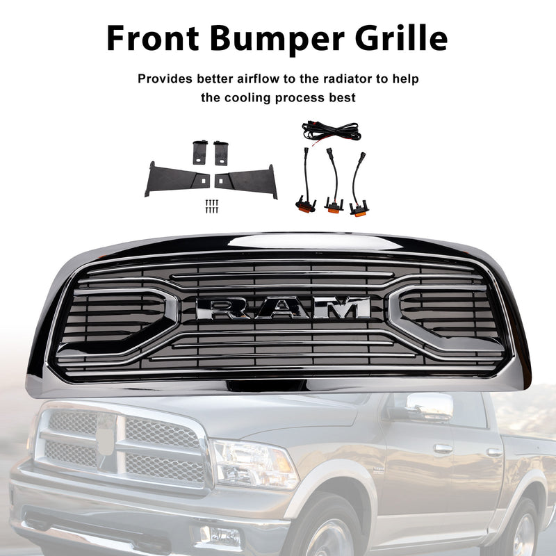 2009-2012 Dodge Ram 1500 mit LED-Beleuchtung, verchromtem Frontstoßstangengrill