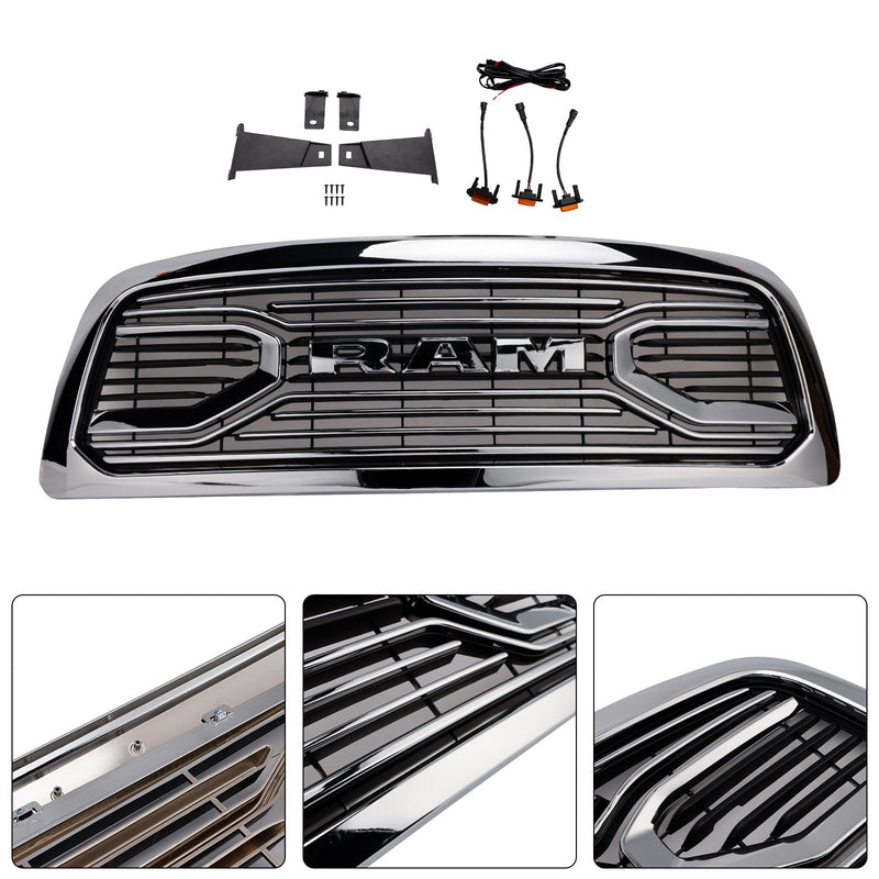 2009-2012 Dodge Ram 1500 mit LED-Beleuchtung, verchromtem Frontstoßstangengrill