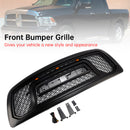 2009-2012 Dodge Ram 1500 mit LED-Beleuchtung, schwarzer Frontstoßstangengrill