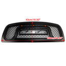 2009-2012 Dodge Ram 1500 mit LED-Beleuchtung, schwarzer Frontstoßstangengrill