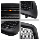 2009-2012 Dodge Ram 1500 mit LED-Beleuchtung, schwarzer Frontstoßstangengrill
