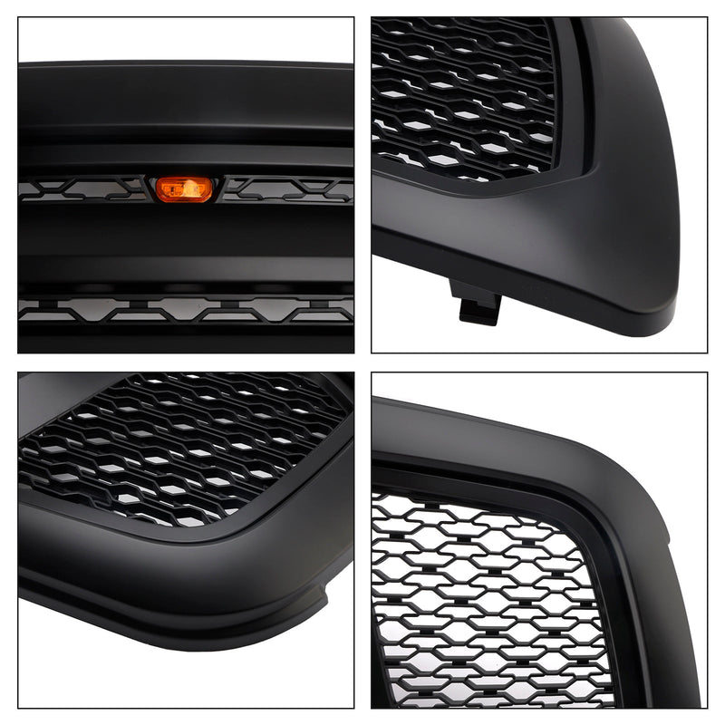 2009-2012 Dodge Ram 1500 mit LED-Beleuchtung, schwarzer Frontstoßstangengrill