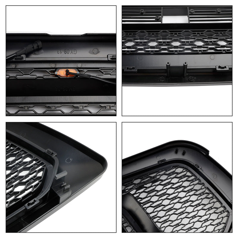 2009-2012 Dodge Ram 1500 mit LED-Beleuchtung, schwarzer Frontstoßstangengrill