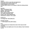 2009-2012 Dodge Ram 1500 mit LED-Beleuchtung, schwarzer Frontstoßstangengrill