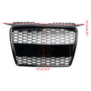 Für Audi A3 8P 2004-2008 Pre-Facelift Kühlergrill Wabengrill Front Tuning Grill Emblemhalter