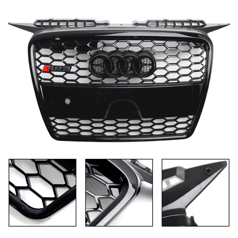 Kühlergrill Wabengrill Front Tuning Grill Emblemhalter Für Audi A3 8P 2004-2008