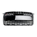 Kratka chłodnicy kratka o strukturze plastra miodu przedni tuning grill uchwyt na emblemat dla Audi A3 8P 2004-2008