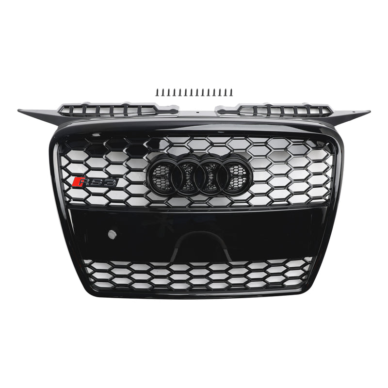 Kühlergrill Wabengrill Front Tuning Grill Emblemhalter Für Audi A3 8P 2004-2008