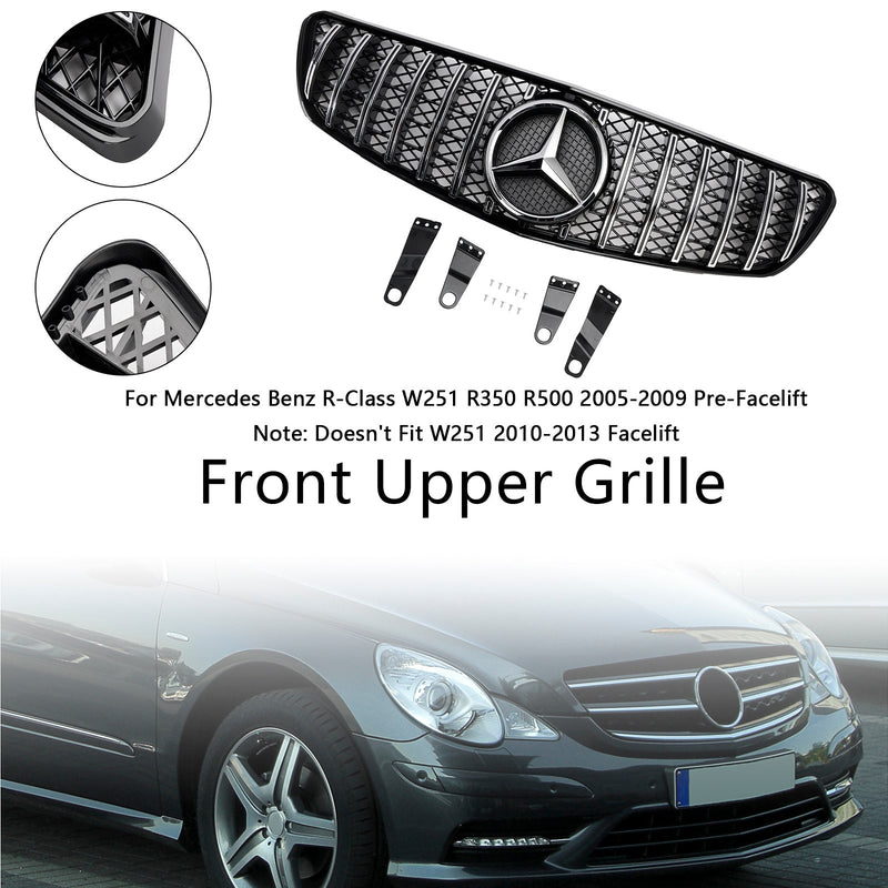 2005-2009 Mercedes-Benz třídy R W251 R350 R500 Mřížka předního nárazníku