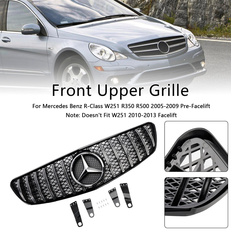 2005-2009 Mercedes-Benz třídy R W251 R350 R500 Mřížka předního nárazníku