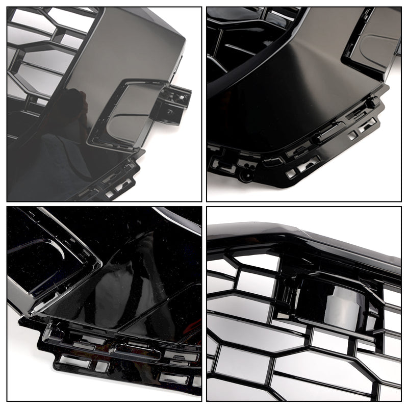 2019-2023 Audi Q8/SQ8 RSQ8 Style jäähdyttimen säleikkö korkeakiiltoisena mustana hunajakennolla