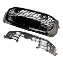 2019-2023 Audi Q8/SQ8 RSQ8 Style jäähdyttimen säleikkö korkeakiiltoisena mustana hunajakennolla