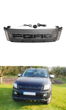 2012-2014 Ford Ranger T6 PX1 matt svart frontstøtfangergitter