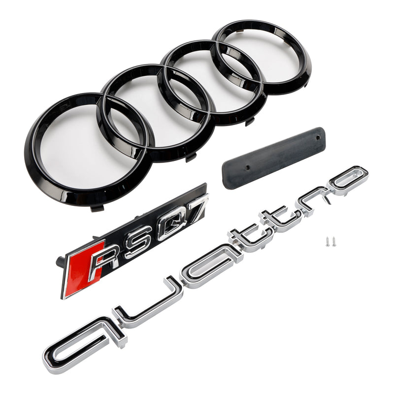 2016-2019 Audi Q7 SQ7 Gloss Black Mřížka předního nárazníku