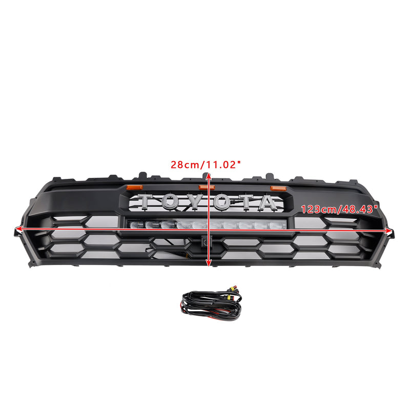 2024+ Toyota Tacoma Black Etu Bedrum -grilli LED- ja kevyellä baarilla