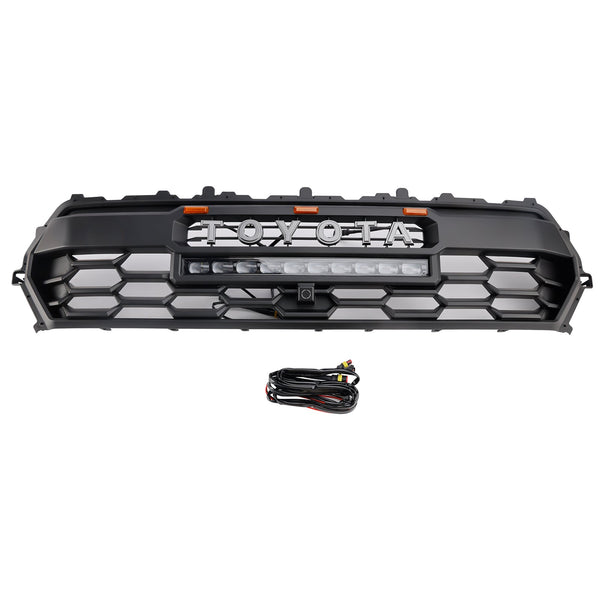 2024+ Toyota Tacoma Black Etu Bedrum -grilli LED- ja kevyellä baarilla