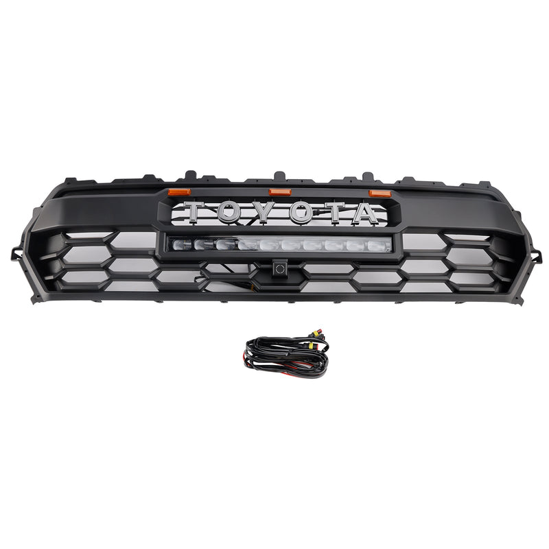 2024+ Toyota Tacoma Black Etu Bedrum -grilli LED- ja kevyellä baarilla