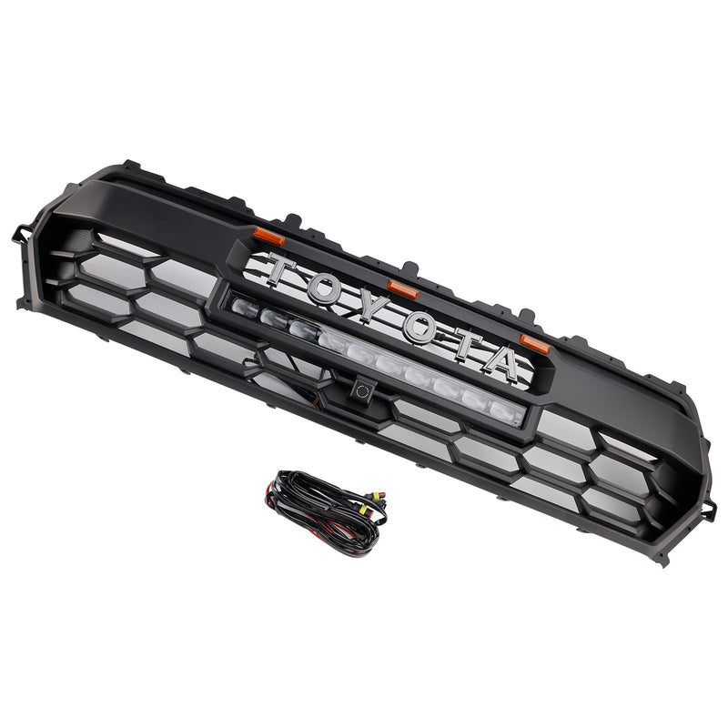 2024+ Toyota Tacoma Black Etu Bedrum -grilli LED- ja kevyellä baarilla