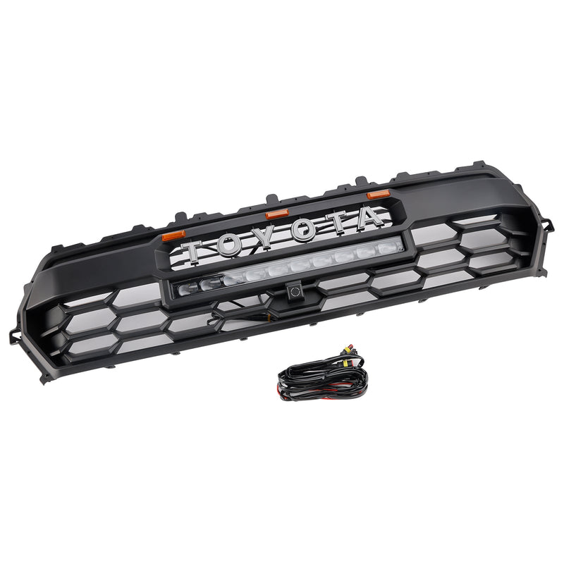 2024+ Toyota Tacoma Black Etu Bedrum -grilli LED- ja kevyellä baarilla