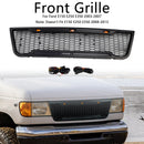 Ford E150 E250 E350 2003-2007 con rejilla de parachoques delantero LED negra