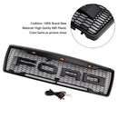 1992-1996 Ford F150 LED-mat, Matt Black Front Grilli, jossa on hunajakennon rakenne