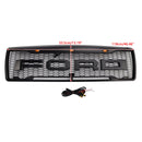 1992-1996 Ford F150 LED-mat, Matt Black Front Grilli, jossa on hunajakennon rakenne