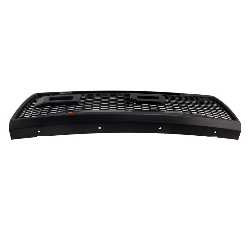1992-1996 Ford F150 LED-mat, Matt Black Front Grilli, jossa on hunajakennon rakenne