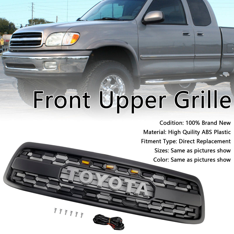 Matt Black Front Grill for Toyota Tundra 2000-2002 LED: llä