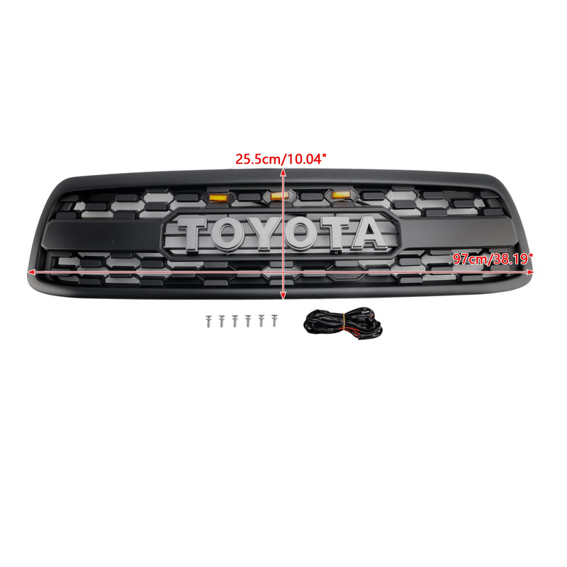 Matt Black Front Grill for Toyota Tundra 2000-2002 LED: llä