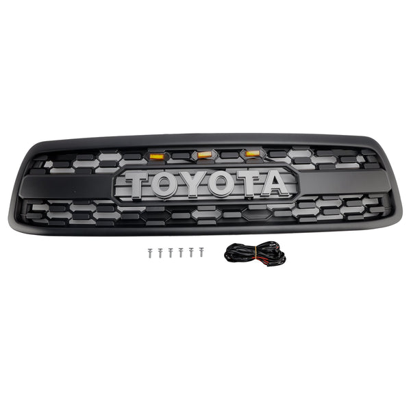 Matt Black Front Grill for Toyota Tundra 2000-2002 LED: llä
