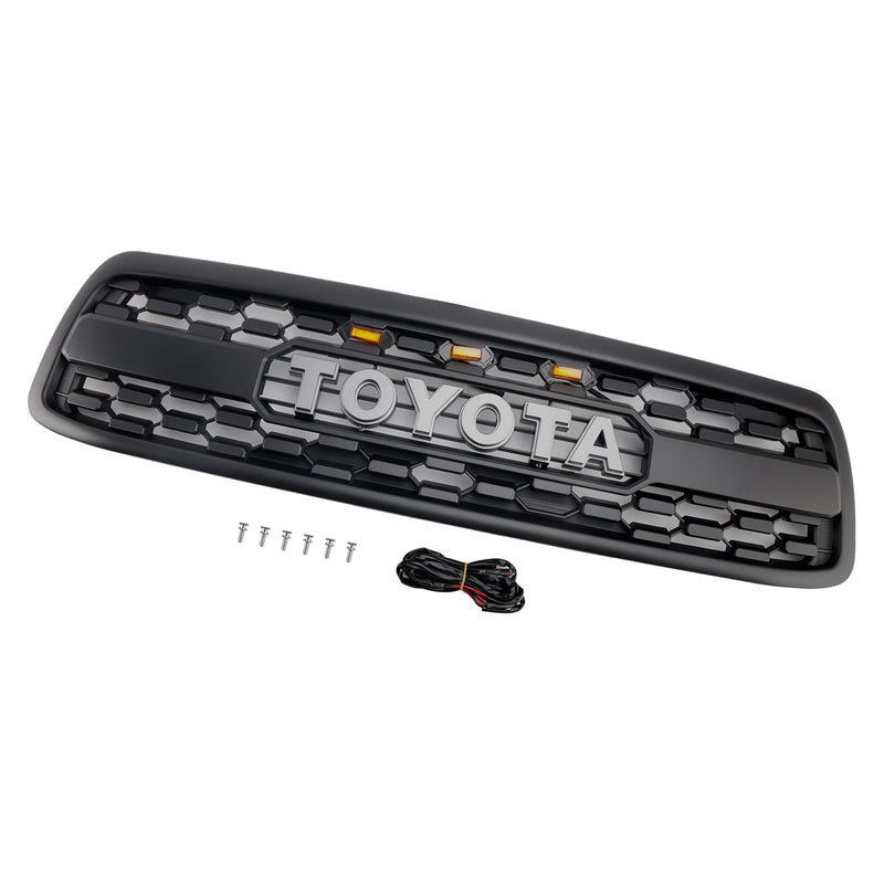 Matt Black Front Grill for Toyota Tundra 2000-2002 LED: llä