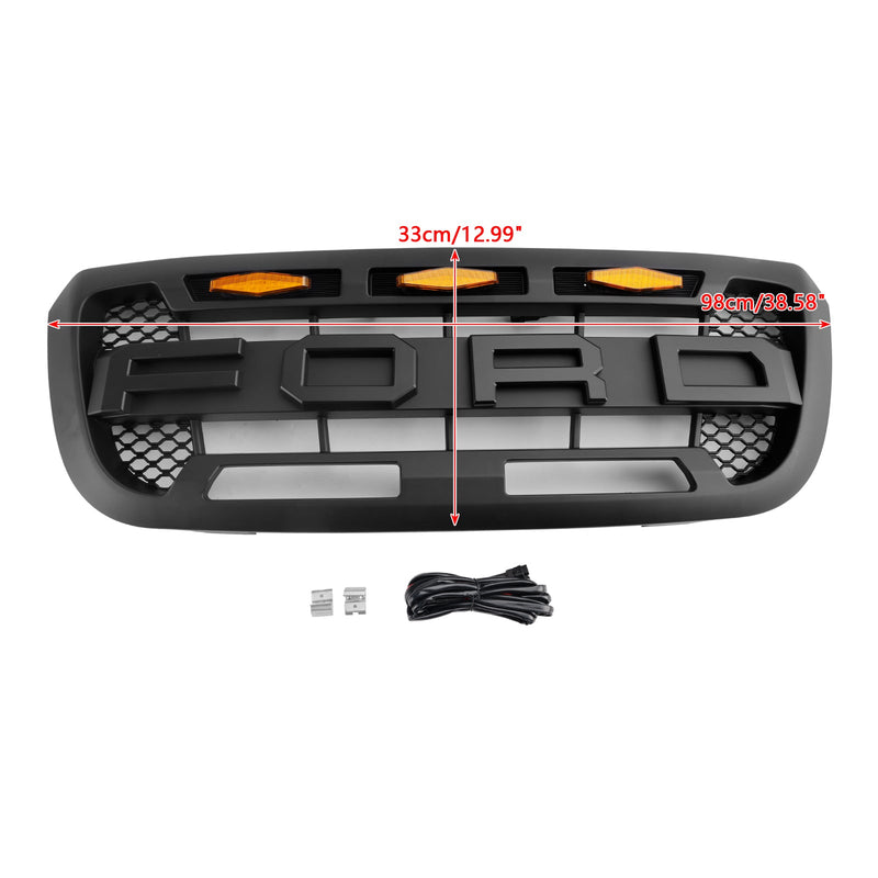 2004-2011 Ford Ranger mit LED-Licht Mattschwarz Frontstoßstangengrill
