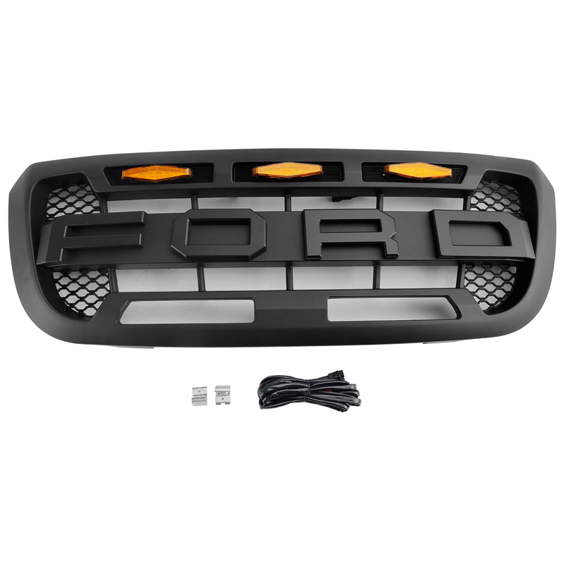 2004-2011 Ford Ranger mit LED-Licht Mattschwarz Frontstoßstangengrill