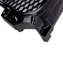 Grill de favo de mel preto brilhante para Audi A1/S1 (2010-2014)-hastes de base da frente compatíveis