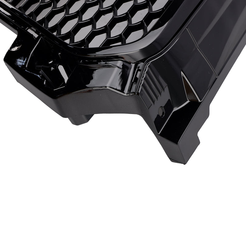 Grill de favo de mel preto brilhante para Audi A1/S1 (2010-2014)-hastes de base da frente compatíveis