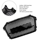 2016-2019 Audi A1 S1 8X Facelift RS Style Honeycomb Bumper Grille Svart