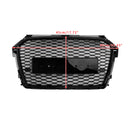 2016-2019 Audi A1 S1 8X Facelift RS Style Honeycomb Bumper Grille Svart